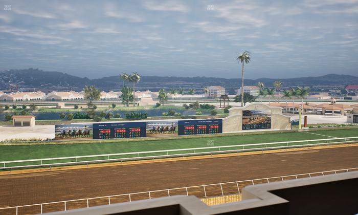 Del Mar Thoroughbred Club - Section Stretch Run Box 38 L Lvl 4 Seat View