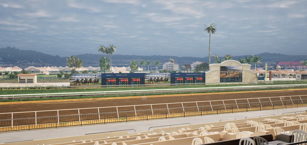 Del Mar Thoroughbred Club - Section Stretch Run Box 39 B Lvl 2 Seat View