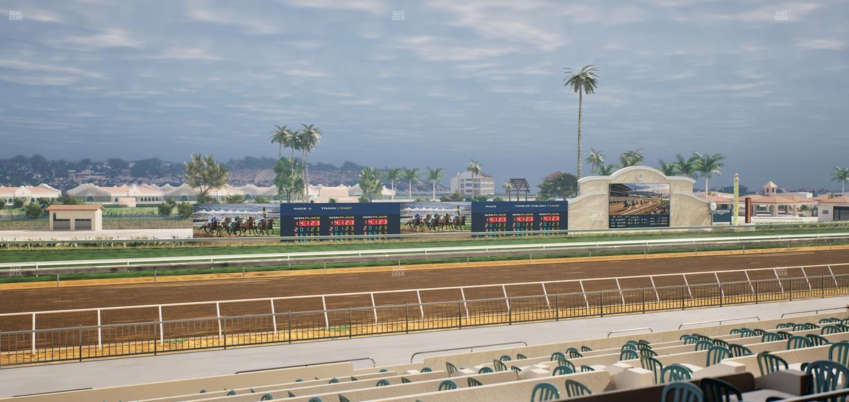 Del Mar Thoroughbred Club - Section Stretch Run Box 39 B Lvl 2 Seat View