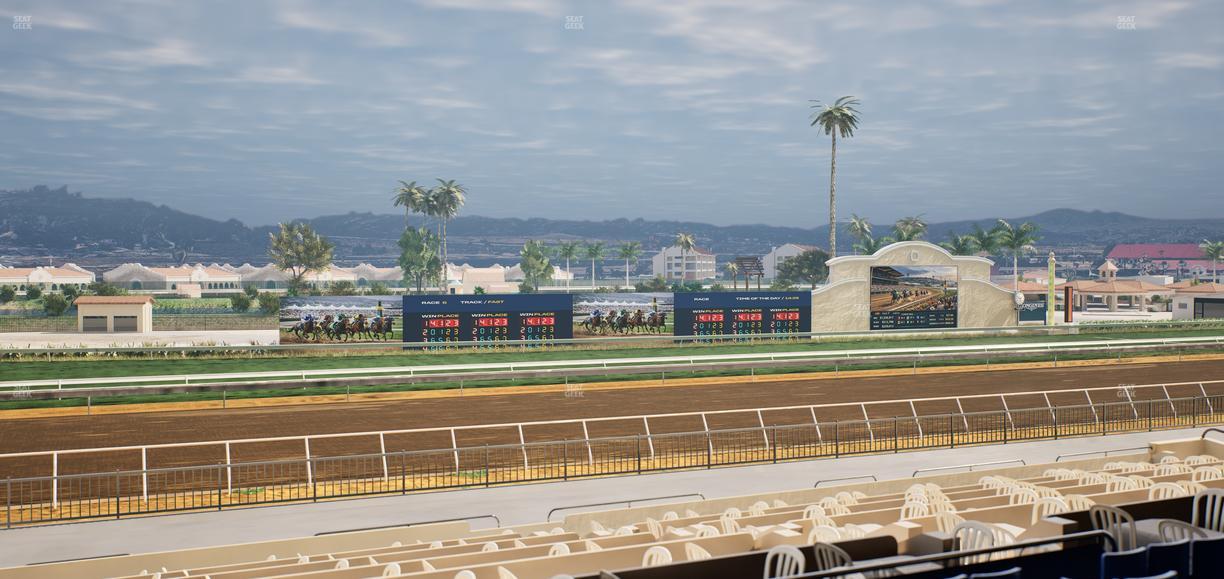 Del Mar Thoroughbred Club - Section Stretch Run Box 39 C Lvl 2 Seat View