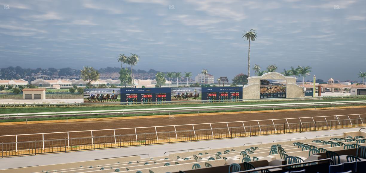 Del Mar Thoroughbred Club - Section Stretch Run Box 39 C Lvl 2 Seat View