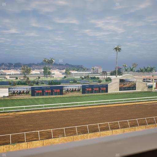 Del Mar Thoroughbred Club - Section Stretch Run Box 39 J Lvl 4 Seat View