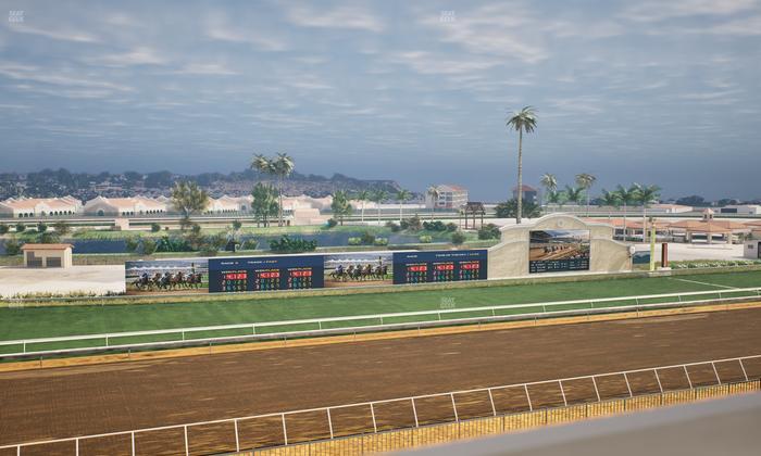 Del Mar Thoroughbred Club - Section Stretch Run Box 39 J Lvl 4 Seat View