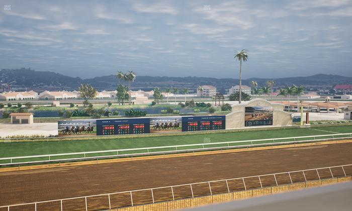 Del Mar Thoroughbred Club - Section Stretch Run Box 39 J Lvl 4 Seat View