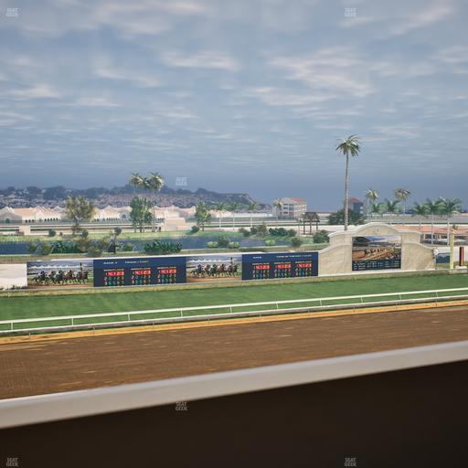 Del Mar Thoroughbred Club - Section Stretch Run Box 39 K Lvl 4 Seat View