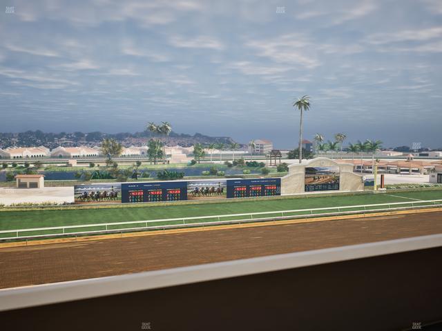 Del Mar Thoroughbred Club - Section Stretch Run Box 39 K Lvl 4 Seat View