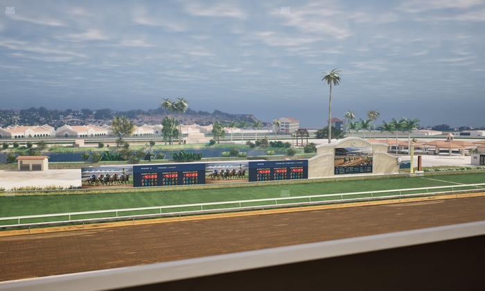 Del Mar Thoroughbred Club - Section Stretch Run Box 39 K Lvl 4 Seat View
