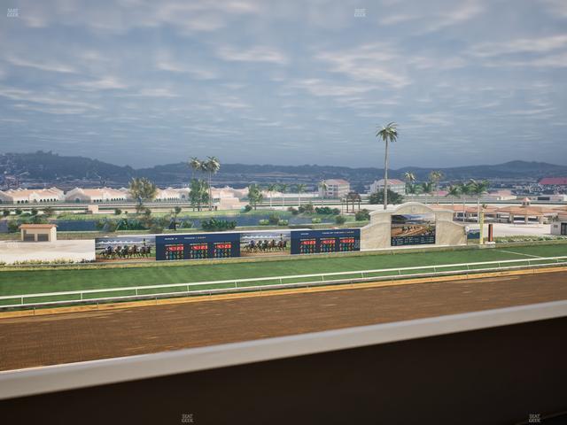 Del Mar Thoroughbred Club - Section Stretch Run Box 39 K Lvl 4 Seat View
