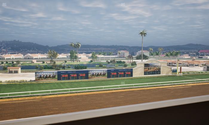 Del Mar Thoroughbred Club - Section Stretch Run Box 39 K Lvl 4 Seat View