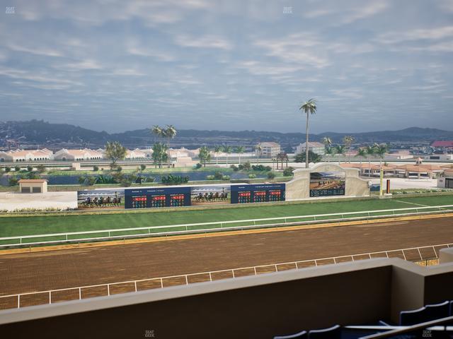 Del Mar Thoroughbred Club - Section Stretch Run Box 39 L Lvl 4 Seat View