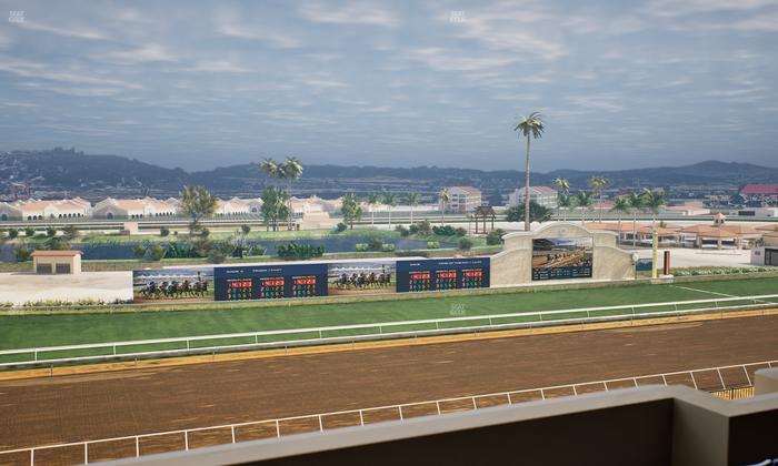 Del Mar Thoroughbred Club - Section Stretch Run Box 39 L Lvl 4 Seat View