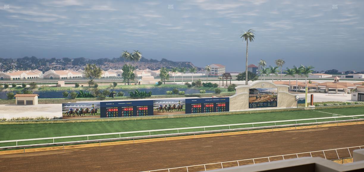 Del Mar Thoroughbred Club - Section Stretch Run Box 39 L Lvl 4 Seat View