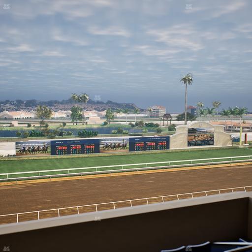 Del Mar Thoroughbred Club - Section Stretch Run Box 39 L Lvl 4 Seat View