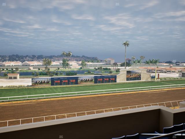 Del Mar Thoroughbred Club - Section Stretch Run Box 39 L Lvl 4 Seat View