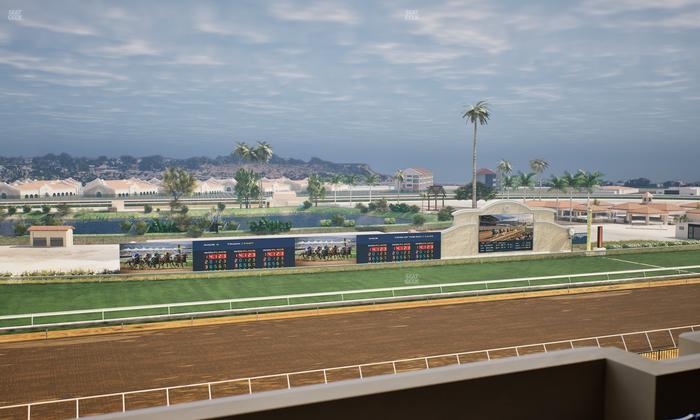 Del Mar Thoroughbred Club - Section Stretch Run Box 39 L Lvl 4 Seat View