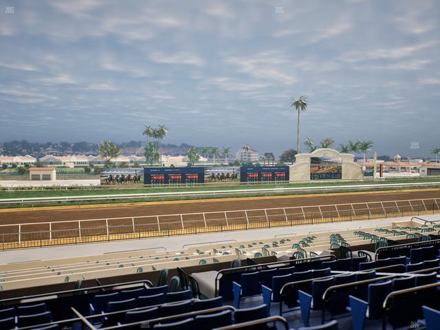 Del Mar Thoroughbred Club - Section Stretch Run Box 39 Lvl 2 Seat View