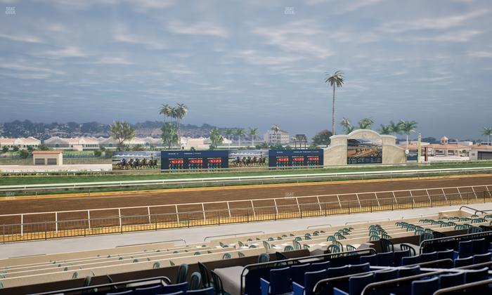 Del Mar Thoroughbred Club - Section Stretch Run Box 39 Lvl 2 Seat View