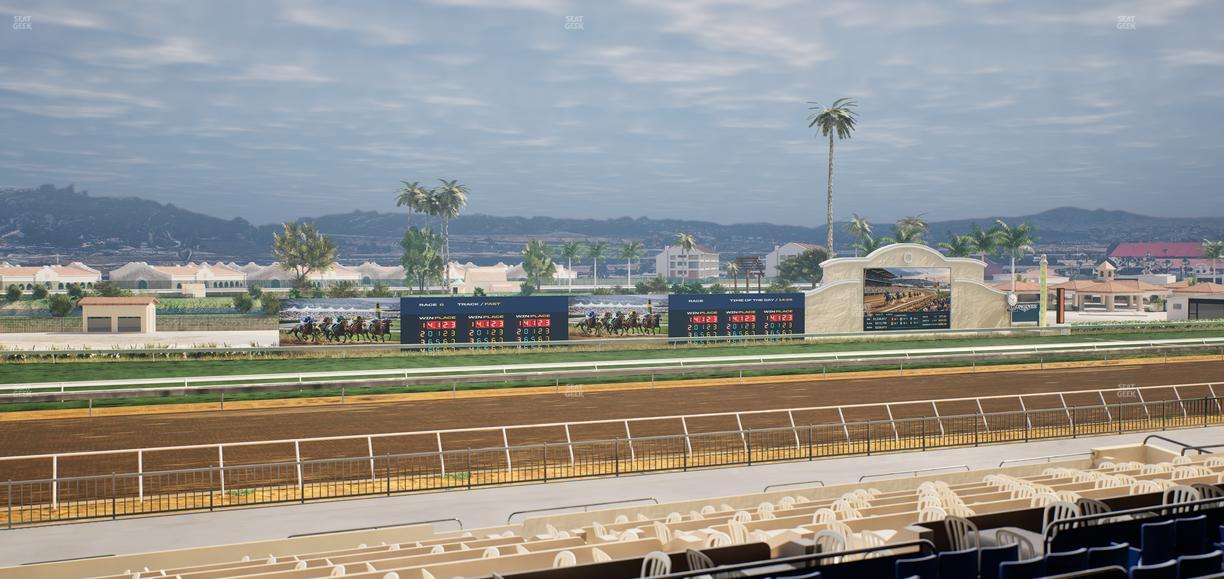 Del Mar Thoroughbred Club - Section Stretch Run Box 39 Lvl 2 Seat View