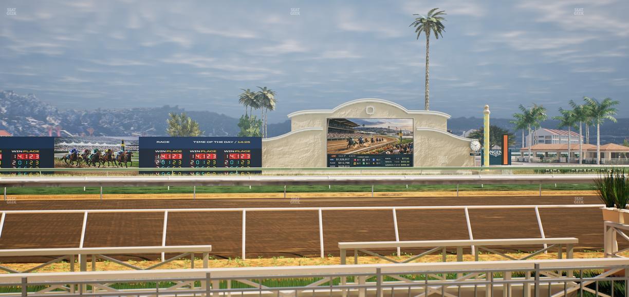 Del Mar Thoroughbred Club - Section Stretch Run Box 4 A Lvl 1 Seat View