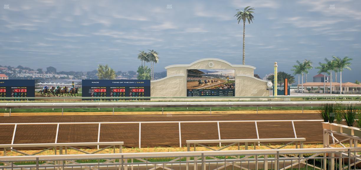 Del Mar Thoroughbred Club - Section Stretch Run Box 4 B Lvl 1 Seat View