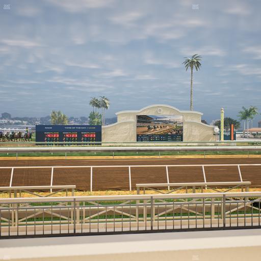 Del Mar Thoroughbred Club - Section Stretch Run Box 4 B Lvl 1 Seat View