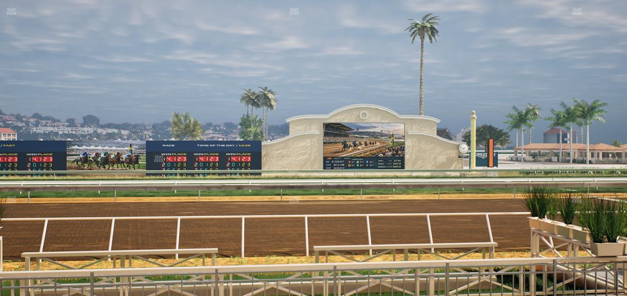 Del Mar Thoroughbred Club - Section Stretch Run Box 4 C Lvl 1 Seat View