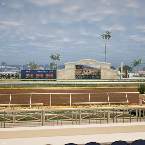 Del Mar Thoroughbred Club - Section Stretch Run Box 4 C Lvl 1 Seat View