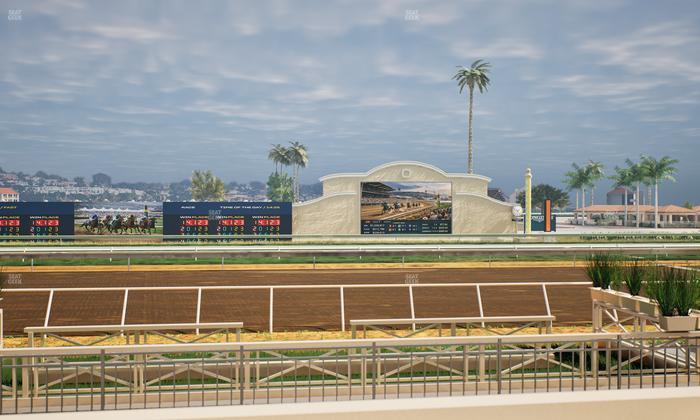 Del Mar Thoroughbred Club - Section Stretch Run Box 4 C Lvl 1 Seat View