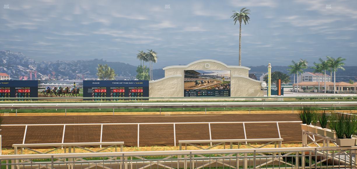 Del Mar Thoroughbred Club - Section Stretch Run Box 4 C Lvl 1 Seat View