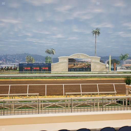 Del Mar Thoroughbred Club - Section Stretch Run Box 4 C Lvl 1 Seat View