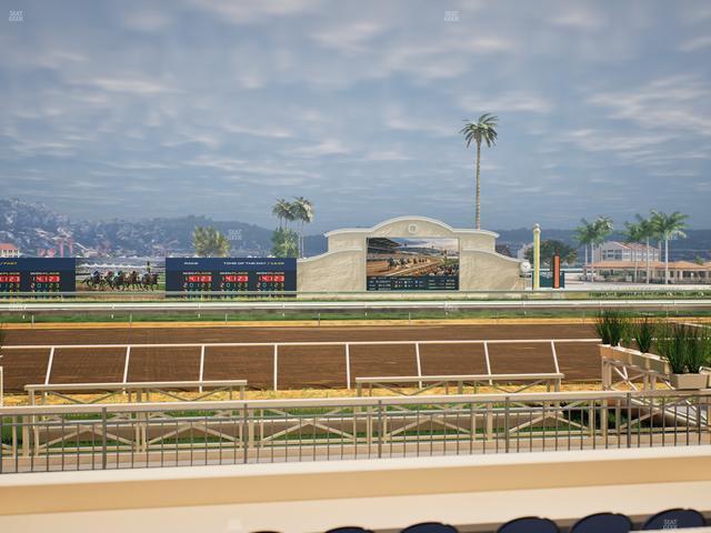 Del Mar Thoroughbred Club - Section Stretch Run Box 4 C Lvl 1 Seat View