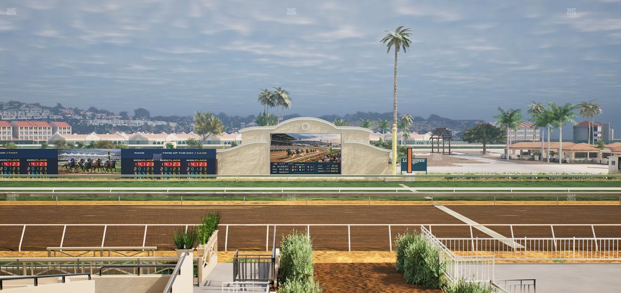 Del Mar Thoroughbred Club - Section Stretch Run Box 4 C Lvl 2 Seat View