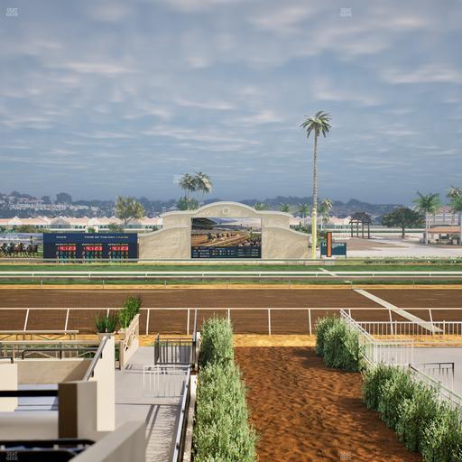 Del Mar Thoroughbred Club - Section Stretch Run Box 4 C Lvl 2 Seat View