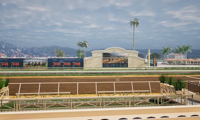 Del Mar Thoroughbred Club - Section Stretch Run Box 4 D Lvl 1 Seat View
