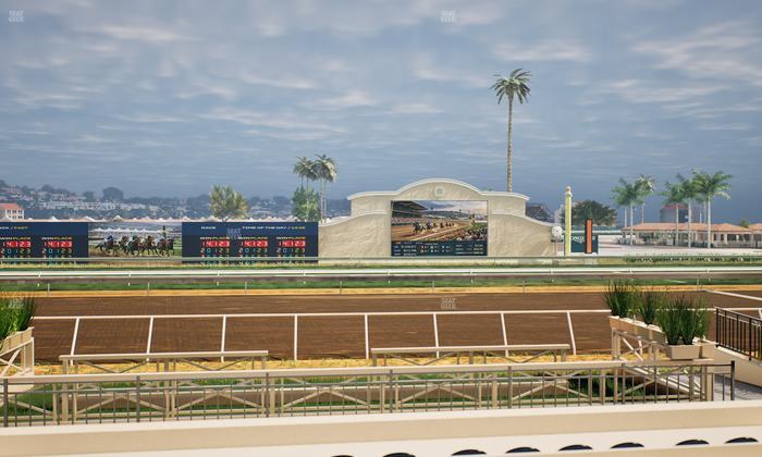 Del Mar Thoroughbred Club - Section Stretch Run Box 4 D Lvl 1 Seat View