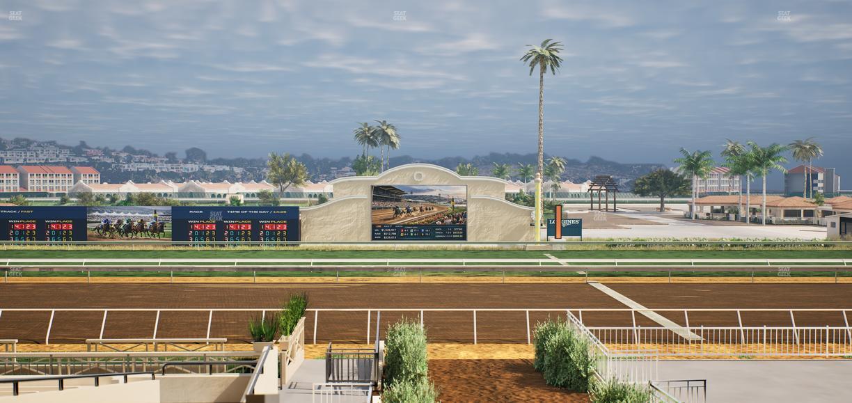 Del Mar Thoroughbred Club - Section Stretch Run Box 4 D Lvl 2 Seat View