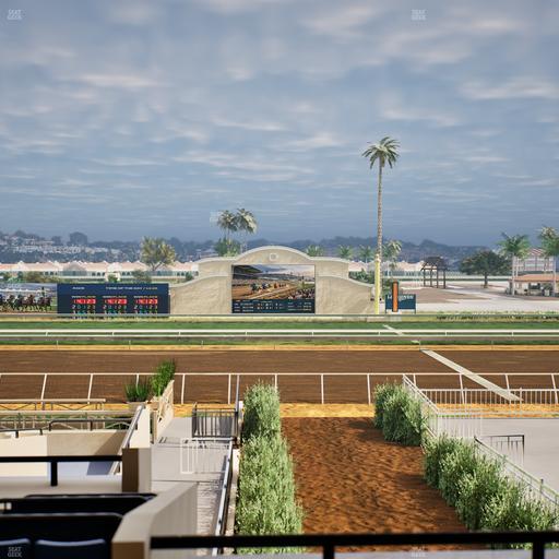 Del Mar Thoroughbred Club - Section Stretch Run Box 4 D Lvl 2 Seat View