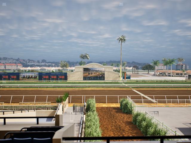 Del Mar Thoroughbred Club - Section Stretch Run Box 4 D Lvl 2 Seat View