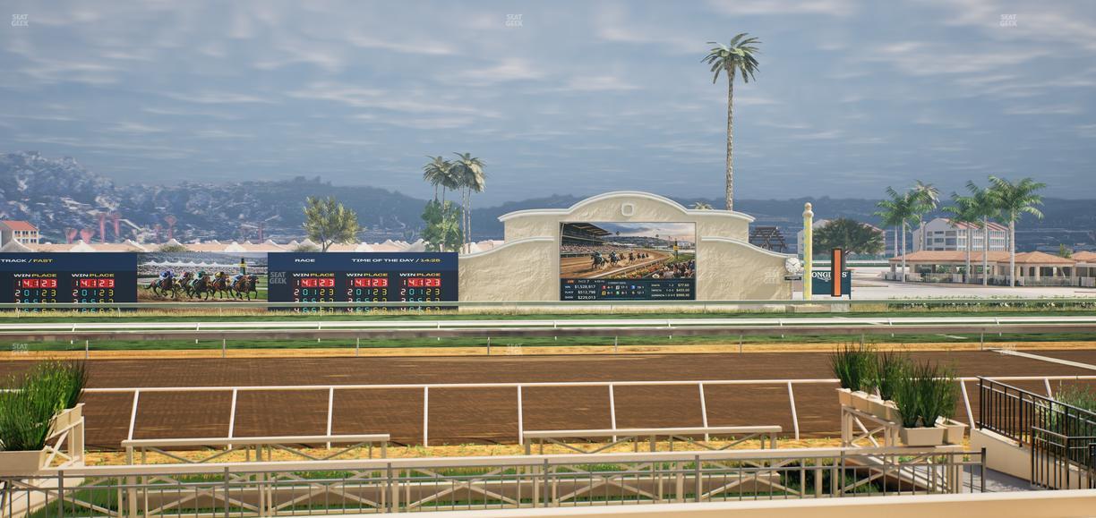 Del Mar Thoroughbred Club - Section Stretch Run Box 4 E Lvl 1 Seat View