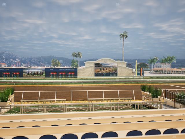 Del Mar Thoroughbred Club - Section Stretch Run Box 4 E Lvl 1 Seat View