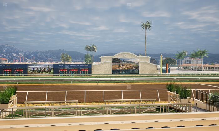Del Mar Thoroughbred Club - Section Stretch Run Box 4 E Lvl 1 Seat View