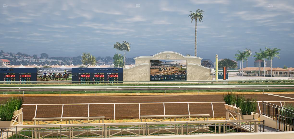Del Mar Thoroughbred Club - Section Stretch Run Box 4 E Lvl 1 Seat View