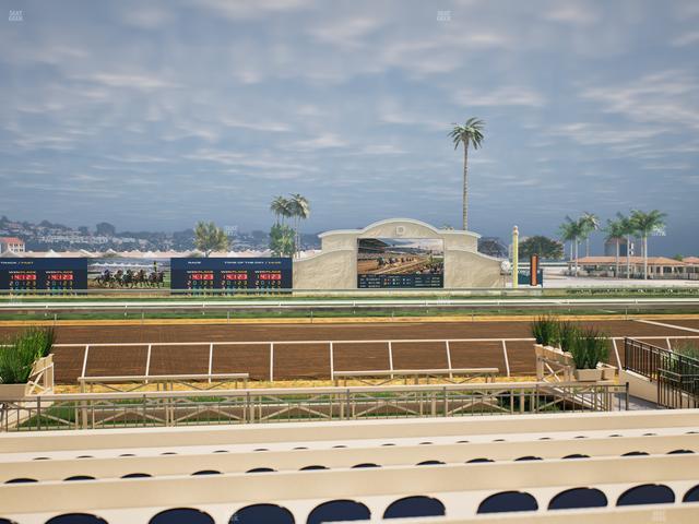 Del Mar Thoroughbred Club - Section Stretch Run Box 4 E Lvl 1 Seat View
