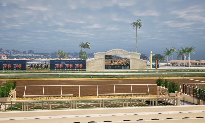 Del Mar Thoroughbred Club - Section Stretch Run Box 4 E Lvl 1 Seat View