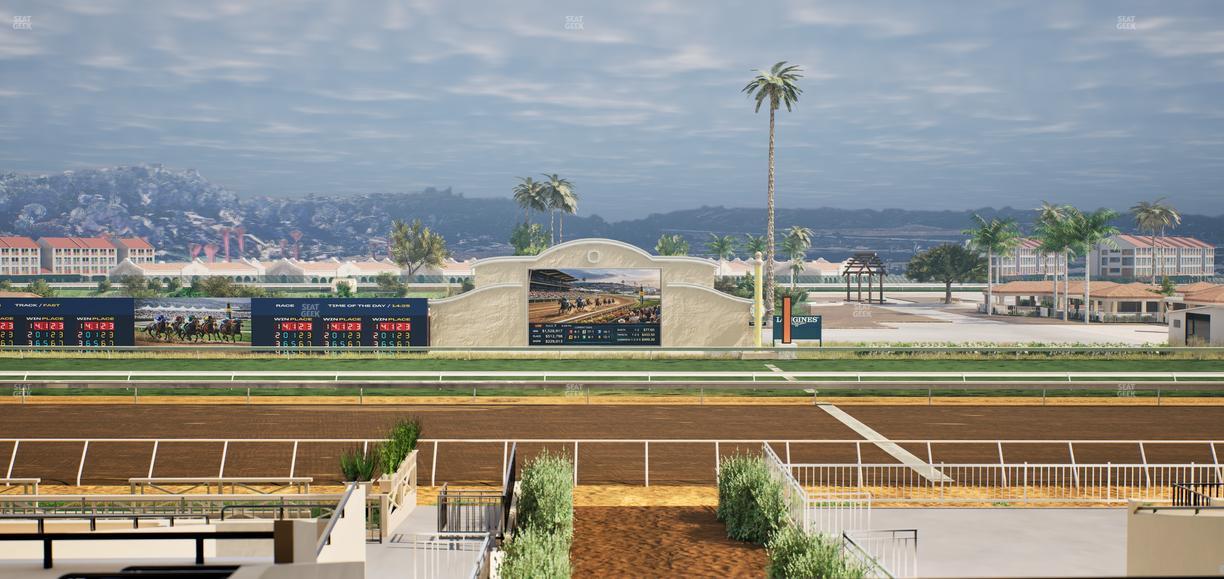 Del Mar Thoroughbred Club - Section Stretch Run Box 4 E Lvl 3 Seat View