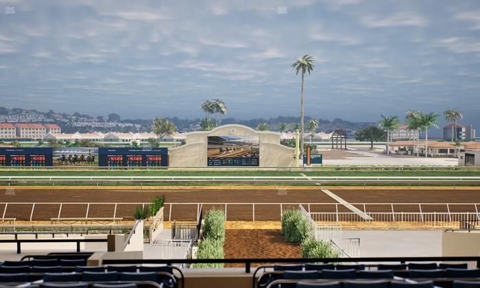 Del Mar Thoroughbred Club - Section Stretch Run Box 4 E Lvl 3 Seat View