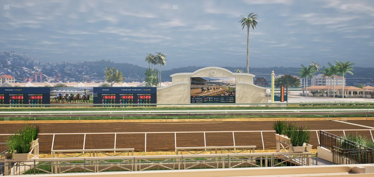 Del Mar Thoroughbred Club - Section Stretch Run Box 4 F Lvl 1 Seat View
