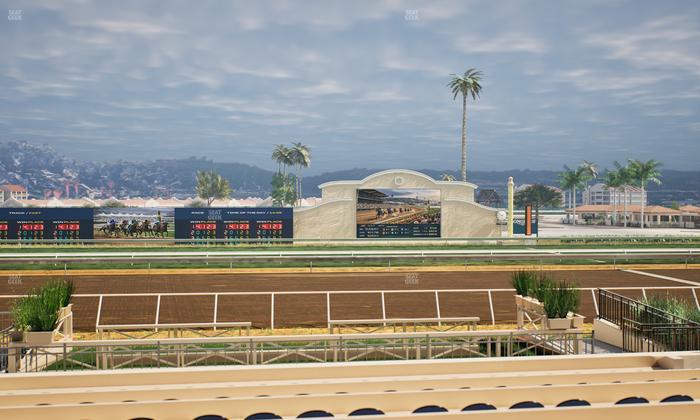 Del Mar Thoroughbred Club - Section Stretch Run Box 4 F Lvl 1 Seat View