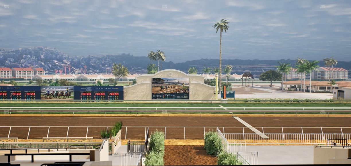 Del Mar Thoroughbred Club - Section Stretch Run Box 4 F Lvl 3 Seat View