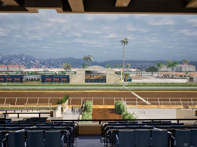 Del Mar Thoroughbred Club - Section Stretch Run Box 4 F Lvl 3 Seat View